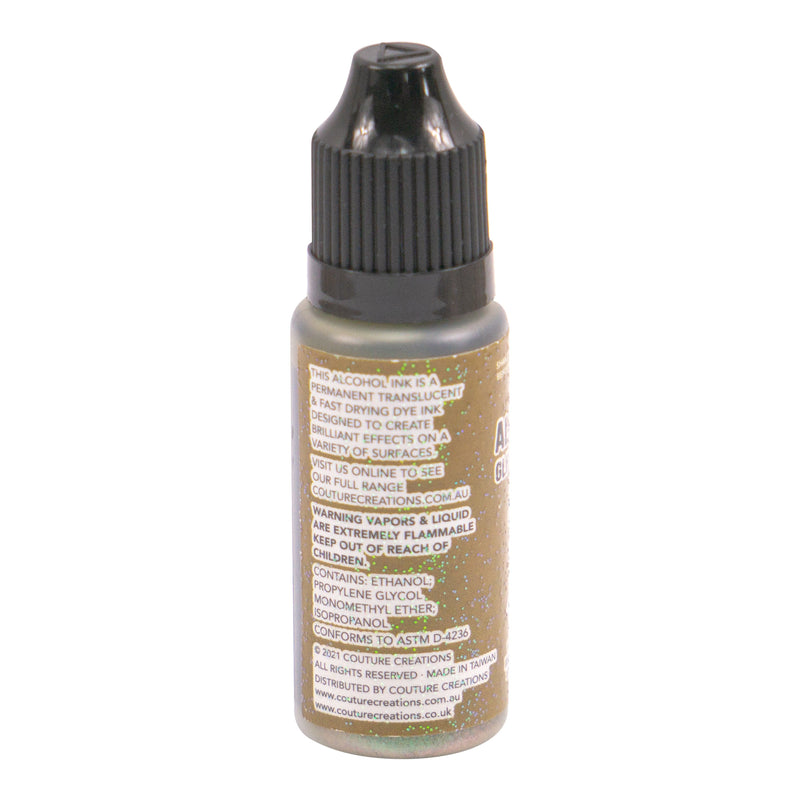 Rosy Brown Couture Creations Alcohol Ink   Glitter Accents Khaki - 12mL | 0.4fl oz Alcohol Ink
