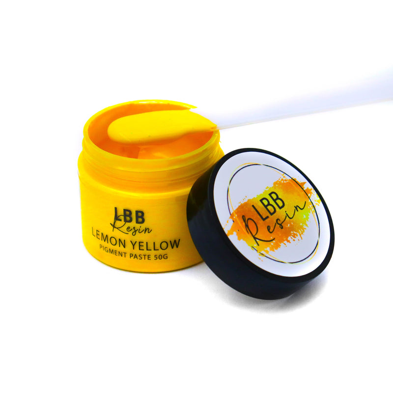 Black LBB Resin Pigment Paste 50g Lemon Yellow Resin Dyes Pigments and Colours