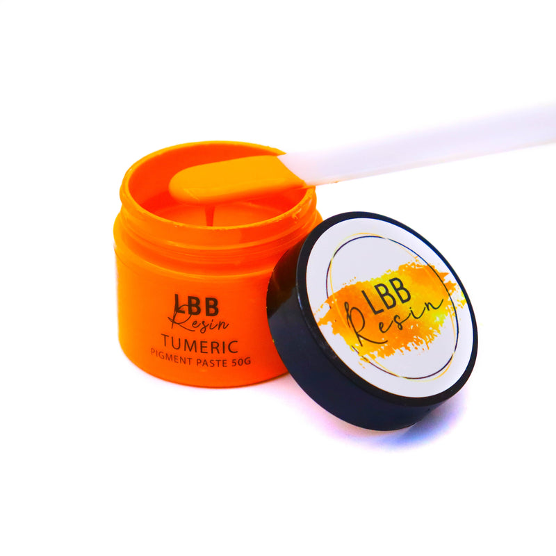 Dark Orange LBB Resin Pigment Paste 50g Tumeric Resin Dyes Pigments and Colours