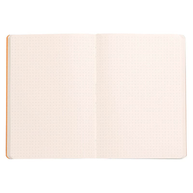 Misty Rose Clairefontaine Rhodiarama Soft Cover Note Book  Dot Grid A5 Tangerine Pads