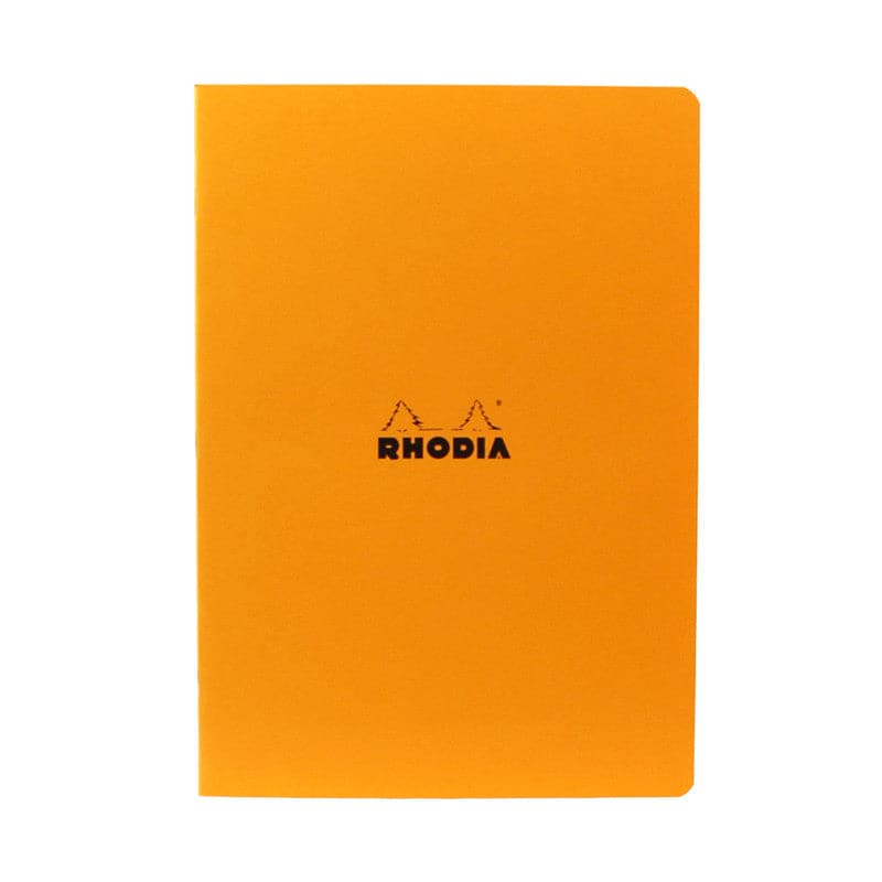 Dark Orange Rhodia Cahier Notebook - 5x5 Grid - A4 -  Orange Pads