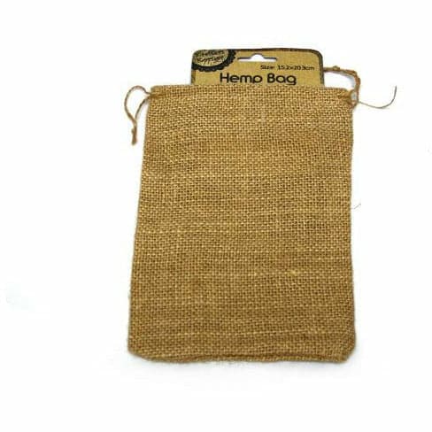 Sienna Krafters Korner Natural  Hemp Bag 15.2x20.3cm Gift Bags and Recloseable Bags