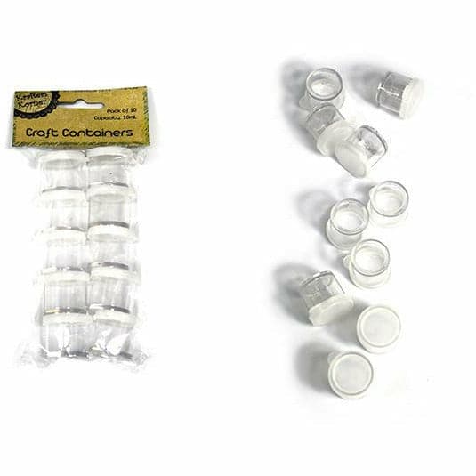 Light Gray Krafters Korner Craft Containers (10 Pack) Craft Storage