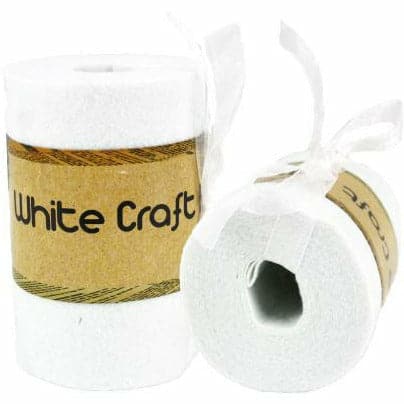 Beige Krafters Korner Felt Roll With Ribbon White Quilting and Sewing Tools and Accessories