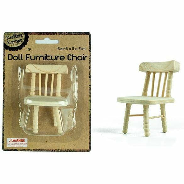 Dark Khaki Krafters Korner Dolls Furniture Chair Doll Making