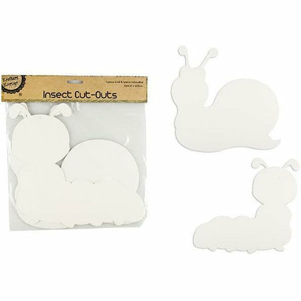 Beige Krafters Korner Insects Cut-Outs 8 Pack Kids Paper Shapes