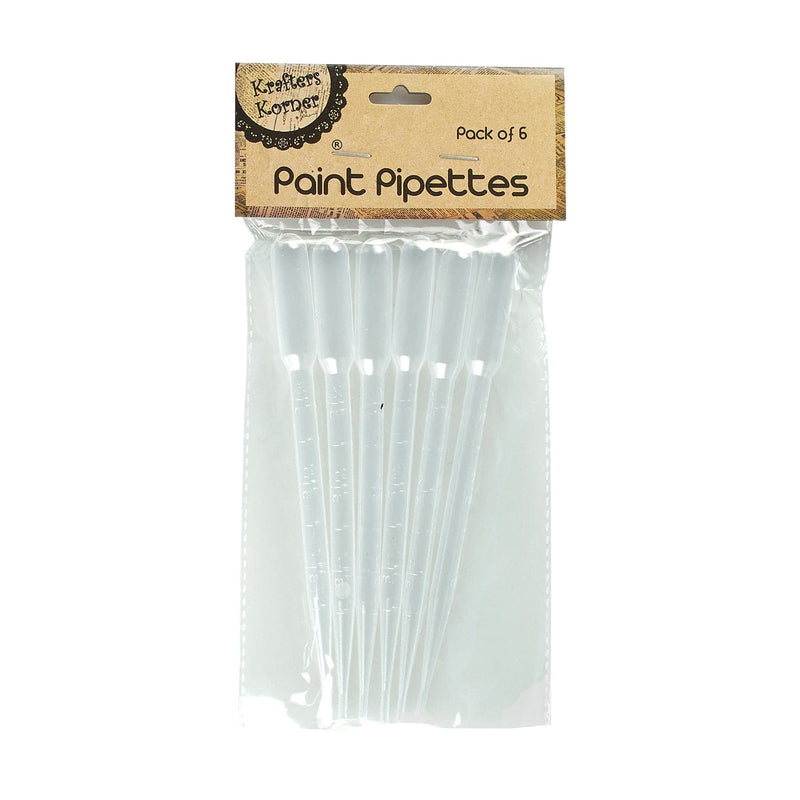 Light Gray Krafters Korner Paint Pipettes (6 Pack) Painting Accessories