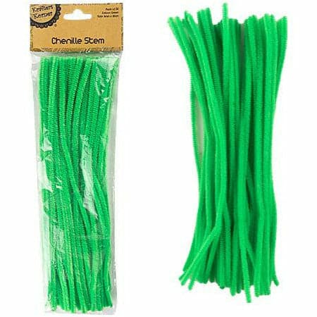Medium Sea Green Krafters Korner Chenille Stems Green (50 Pack) Pipe Cleaners