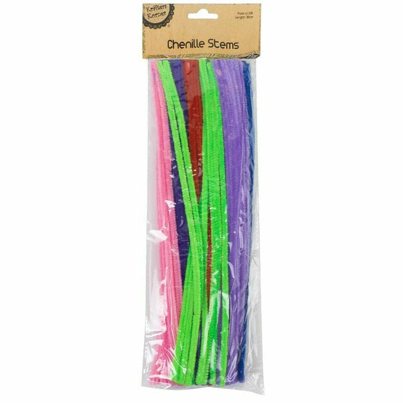 Gray Krafters Korner Chenille Stems 100 Pack Pipe Cleaners