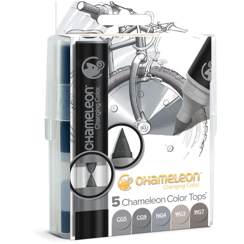 Dark Gray Chameleon 5-Color Tops Gray Tones Pens