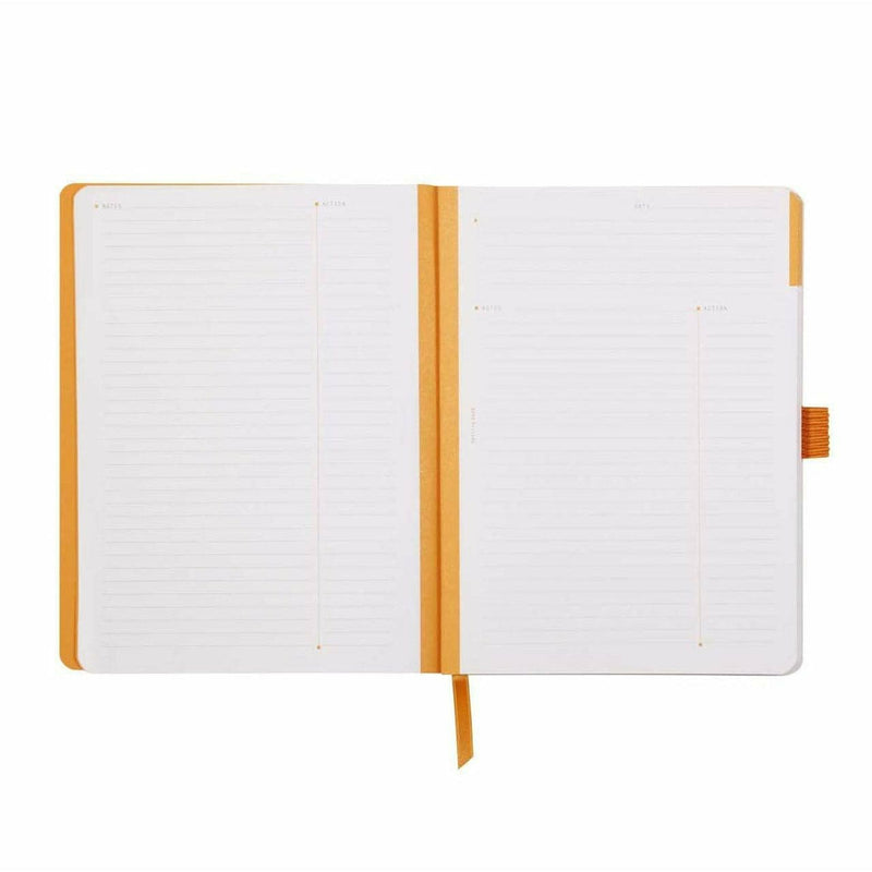 Lavender Clairefontaine Rhodiarama Soft Cover Meeting Book Ruled A5+  Black Pads