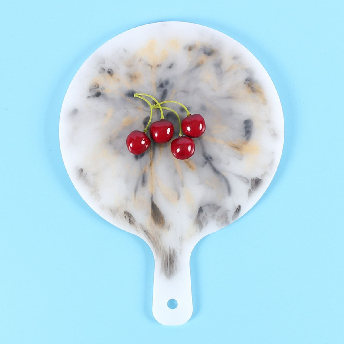 Powder Blue Urban Crafter Handle Tray Silicone Mould Round - Large 30.5x22.5cm Resin Moulds