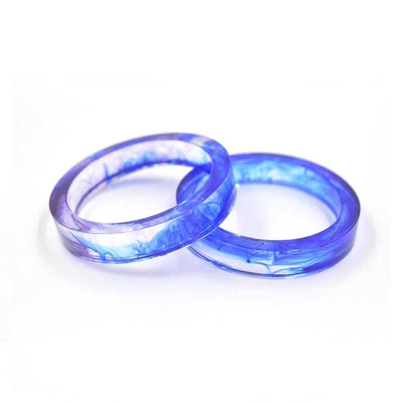 Royal Blue Urban Crafter smooth wide bangle  Silicone Moulds 6.6x2cm Resin Craft