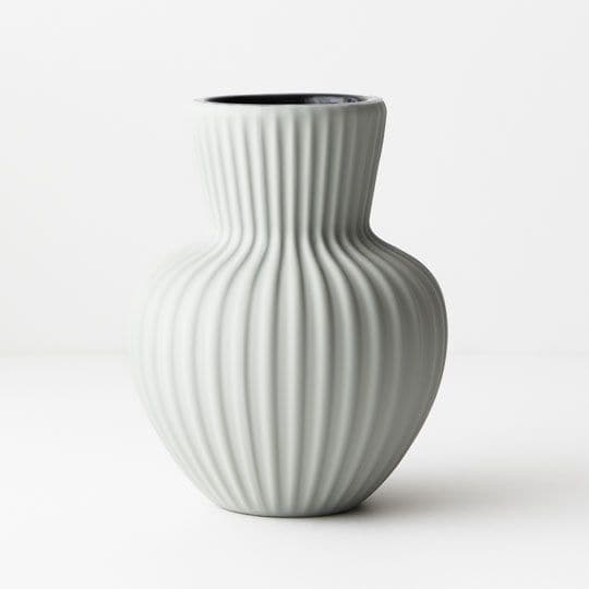 White Smoke Light Grey Vase Annix - 17cmh x 13.5cmd Planters and Pots