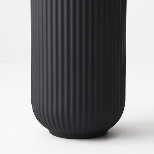 Dark Slate Gray Black Vase Annix -  24cmh x 12cmd Planters and Pots