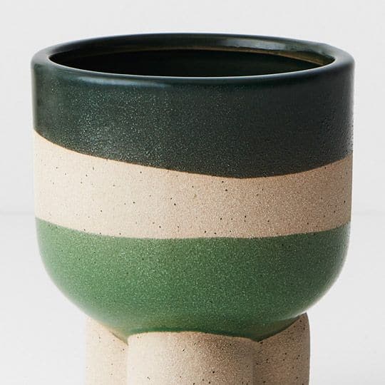 Dark Slate Gray Emerald Pot Odetto - 14cmh x 11.5cmd Planters and Pots