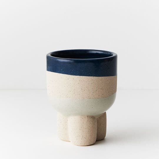 Lavender Ocean Mist Pot Odetto - 14cmh x 11.5cmd Planters and Pots