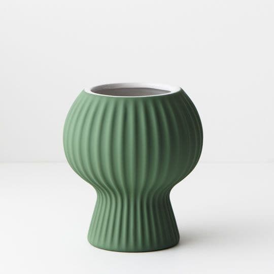 Dark Slate Gray Mint Green Pot Palina - 14.5cmh x 13cmd Planters and Pots