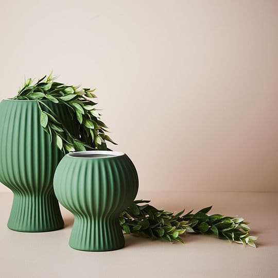 Gray Mint Green Pot Palina - 14.5cmh x 13cmd Planters and Pots