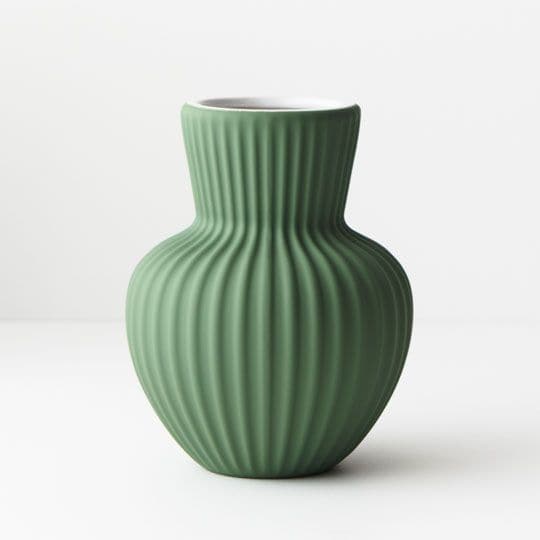 Dark Slate Gray Mint Green Vase Palina - 17cmh x 13.5cmd Planters and Pots