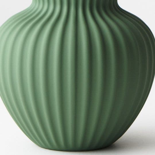 Dim Gray Mint Green Vase Palina - 17cmh x 13.5cmd Planters and Pots