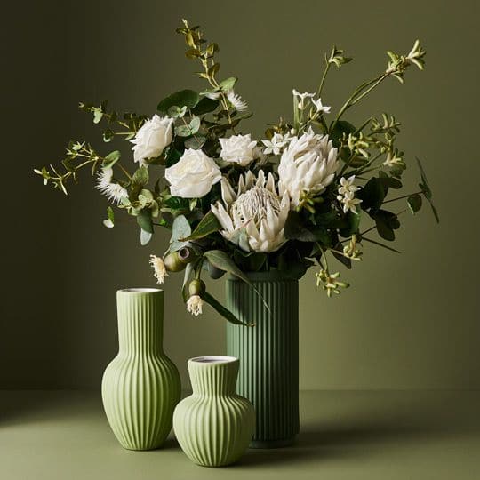 Dark Slate Gray Sage Vase Palina - 17cmh x 13.5cmd Planters and Pots