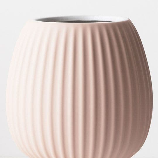 Dim Gray Light Pink Vase Palina - 21.5cmh x 15cmd Planters and Pots