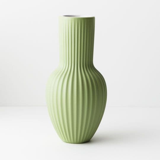 White Smoke Sage Vase Palina - 27cmh x 13.5cmd Planters and Pots