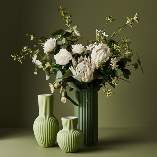 Dark Slate Gray Sage Vase Palina - 27cmh x 13.5cmd Planters and Pots