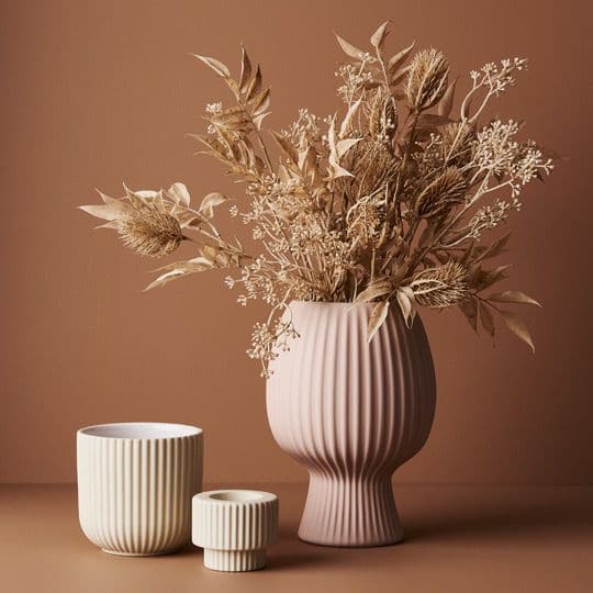 Sienna Ivory Pot Palina - 10.5cmh x 11.5cmd Planters and Pots