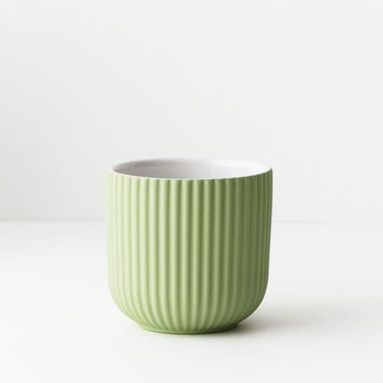 White Smoke Sage Pot Palina - 10.5cmh x 11.5cmd Planters and Pots