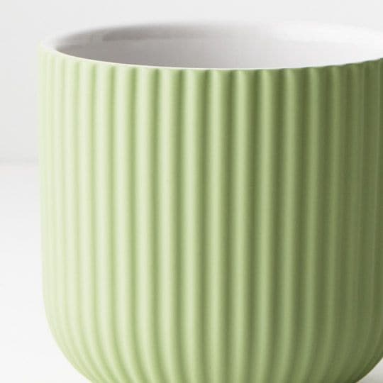 Light Gray Sage Pot Palina - 10.5cmh x 11.5cmd Planters and Pots