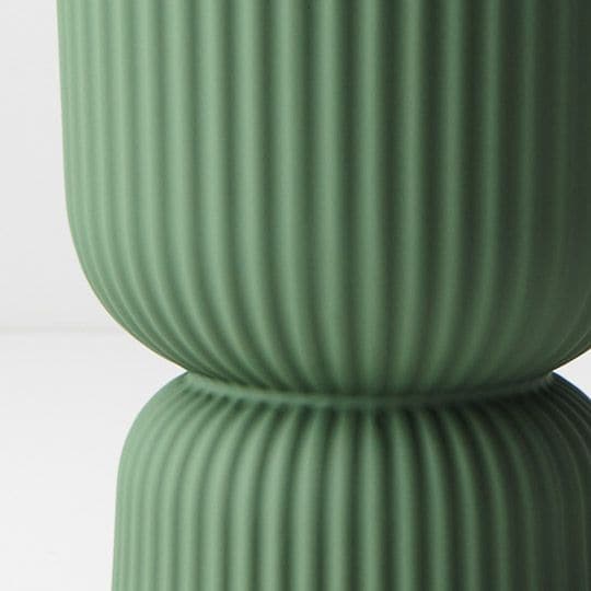 Dim Gray Mint Green Pot Palina Pedestal - 16cmh x 11.5cmd Planters and Pots