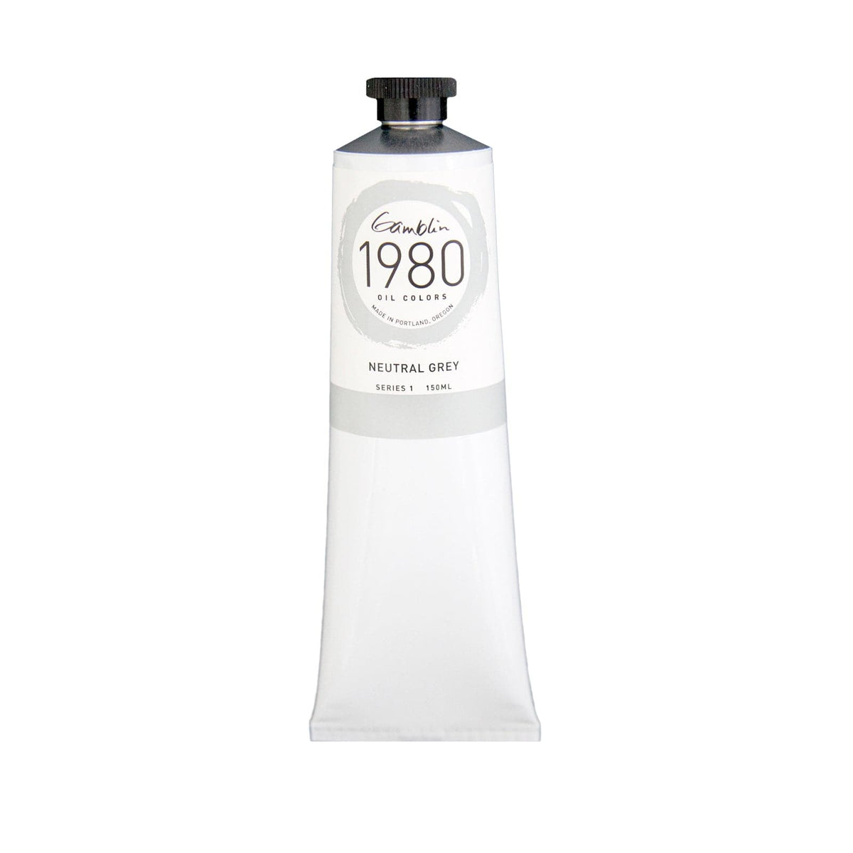 White Smoke Gamblin 1980 Oil Paint Neutral Grey 150mL Series 1 Oil Paints