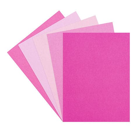 Hot Pink Pretty Pinks Card Pack 21.6x27.9cm 50 Pack - Disc Paper Craft