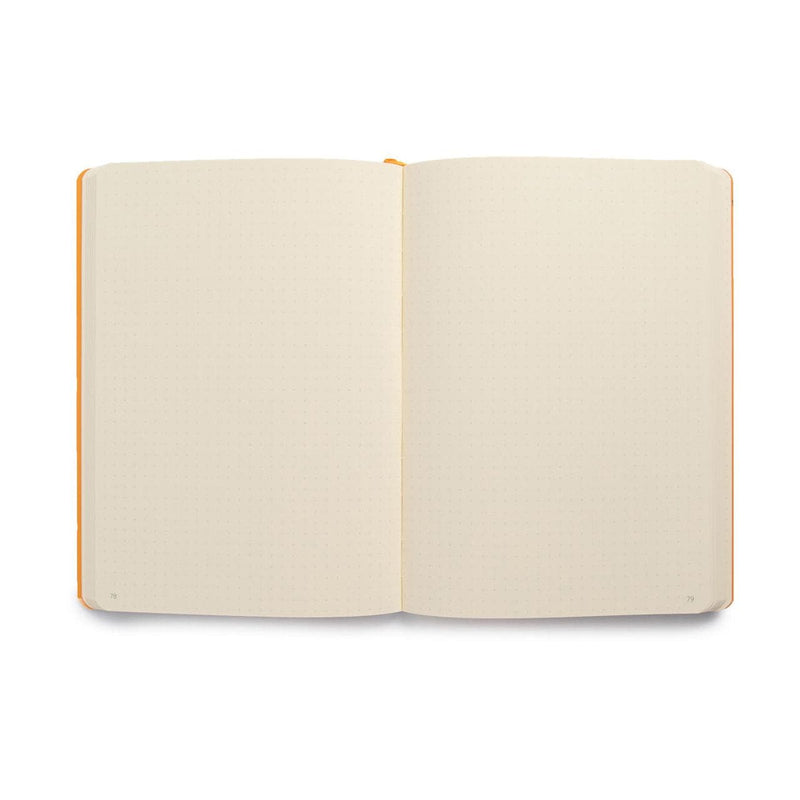 Light Gray Rhodia Goal Book A5  Dot Grid  Soft Cover   Black Pads