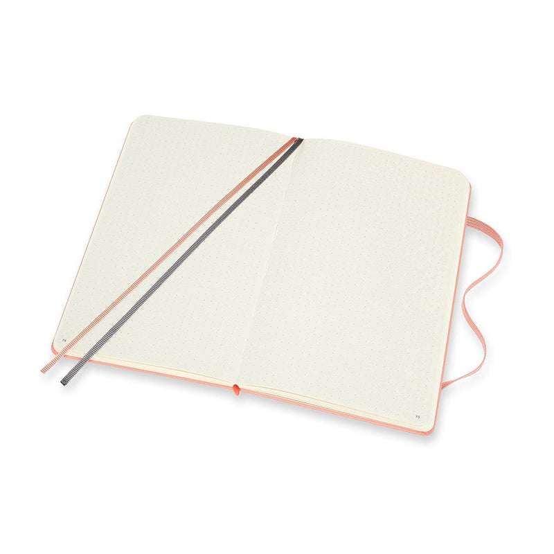 Beige Moleskine ART BULLET NOTEBOOK  Large  CORAL PINK Pads