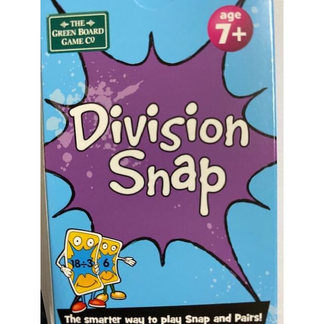 Dim Gray Division Snap Card Games Educational / Learning