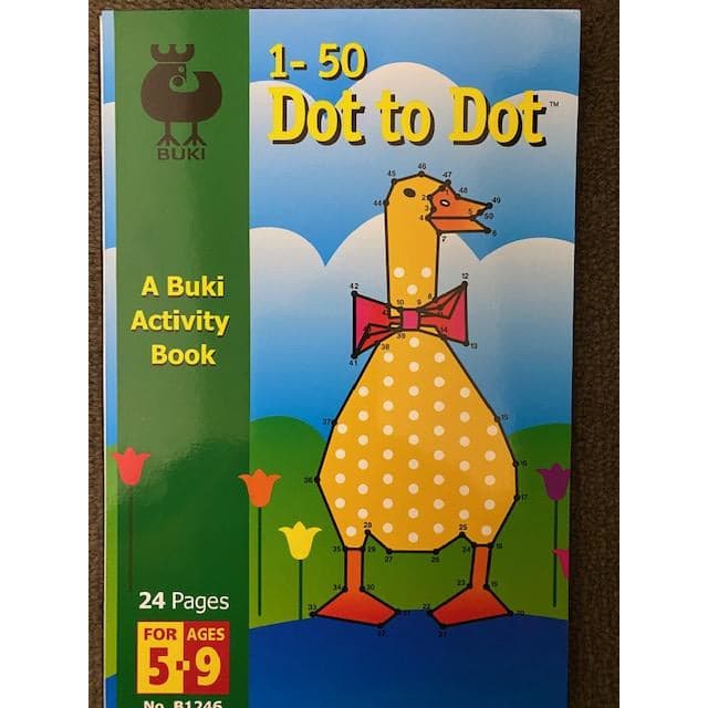 Goldenrod Dot to Dot Activity Book 1-50 Kids Activity Books
