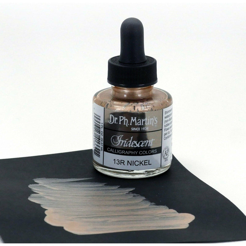 Dark Slate Gray Dr. Ph. Martin's Iridescent Calligraphy Ink Colour  29.5ml  Nickel Inks