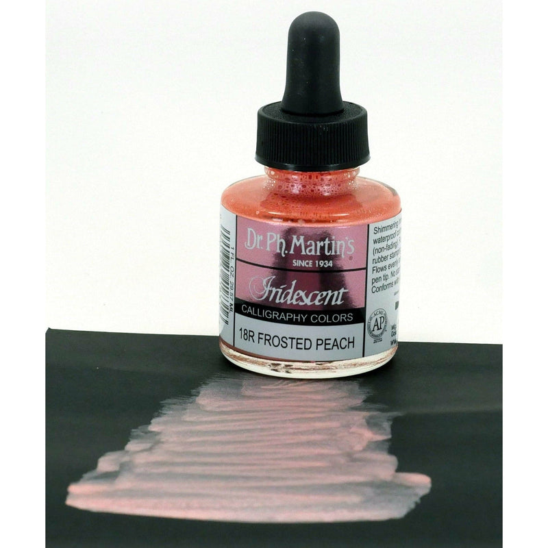 Antique White Dr. Ph. Martin's Iridescent Calligraphy Ink Colour  29.5ml  Frosted Peach Inks