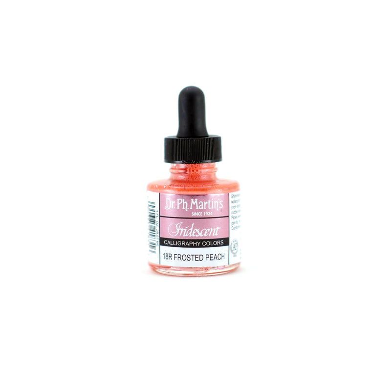 Dark Slate Gray Dr. Ph. Martin's Iridescent Calligraphy Ink Colour  29.5ml  Frosted Peach Inks