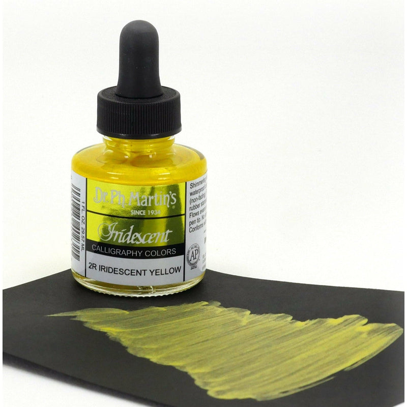 White Smoke Dr. Ph. Martin's Iridescent Calligraphy Ink Colour  29.5ml  Iridescent Yellow Inks