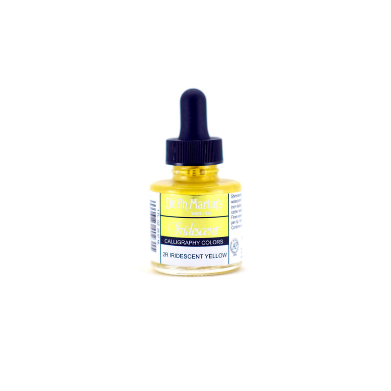 Midnight Blue Dr. Ph. Martin's Iridescent Calligraphy Ink Colour  29.5ml  Iridescent Yellow Inks