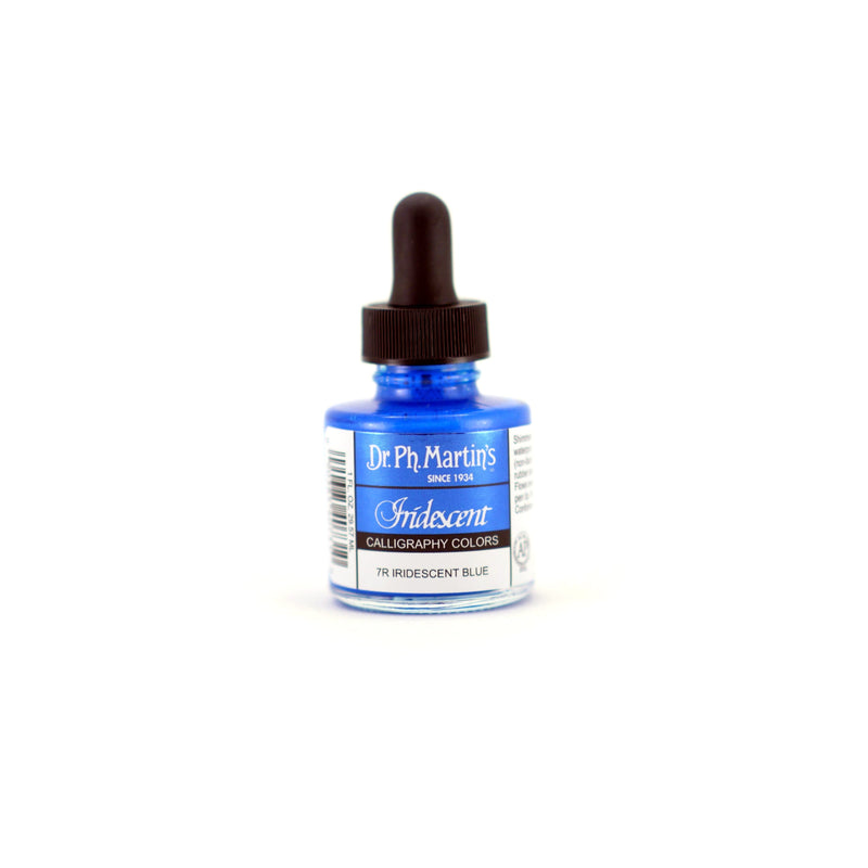 Royal Blue Dr. Ph. Martin's Iridescent Calligraphy Ink Colour  29.5ml  Iridescent Blue Inks