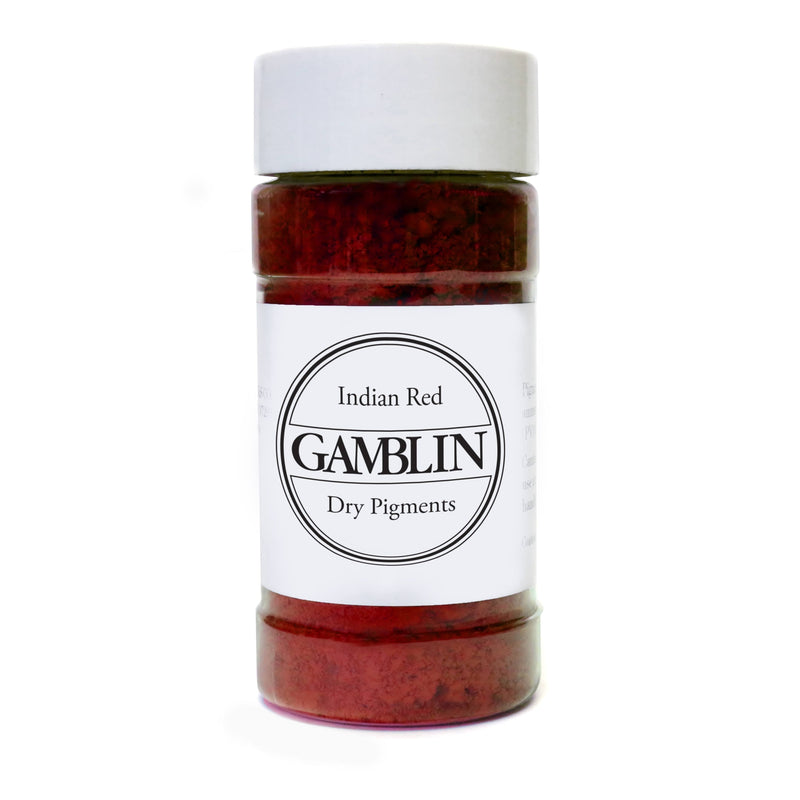 Black Gamblin Dry Pigment Indian Red 90G Pigments