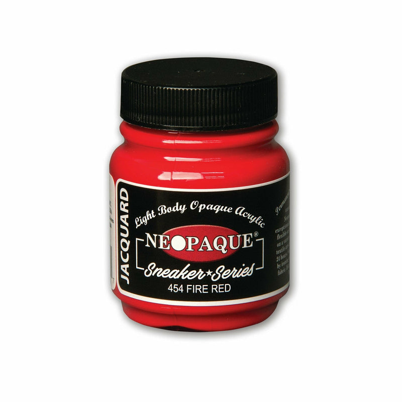 Black Jacquard Neopaque 70ml Fire Red Fabric Paints & Dyes