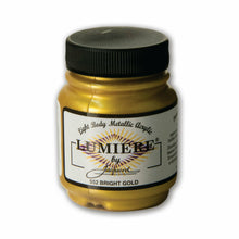 Dim Gray Jacquard Lumiere-Bright Gold 70ml Fabric Paints & Dyes
