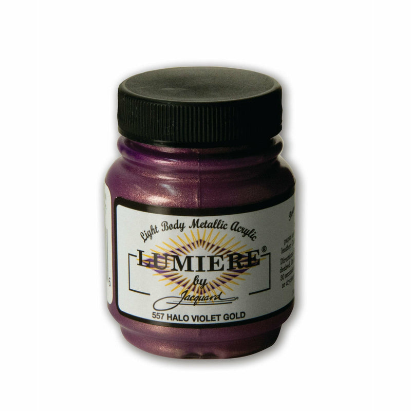 Dark Slate Gray Jacquard Lumiere 70ml Halo Violet Gold Fabric Paints & Dyes
