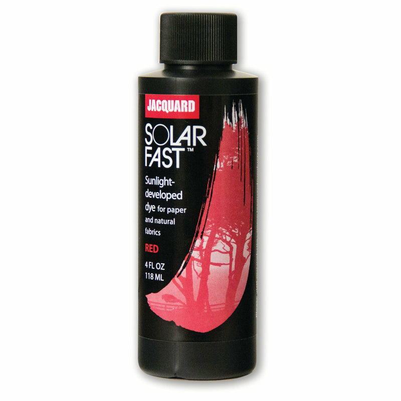 Black Jacquard Solarfast Dye 118ml. - Red Fabric Paints & Dyes